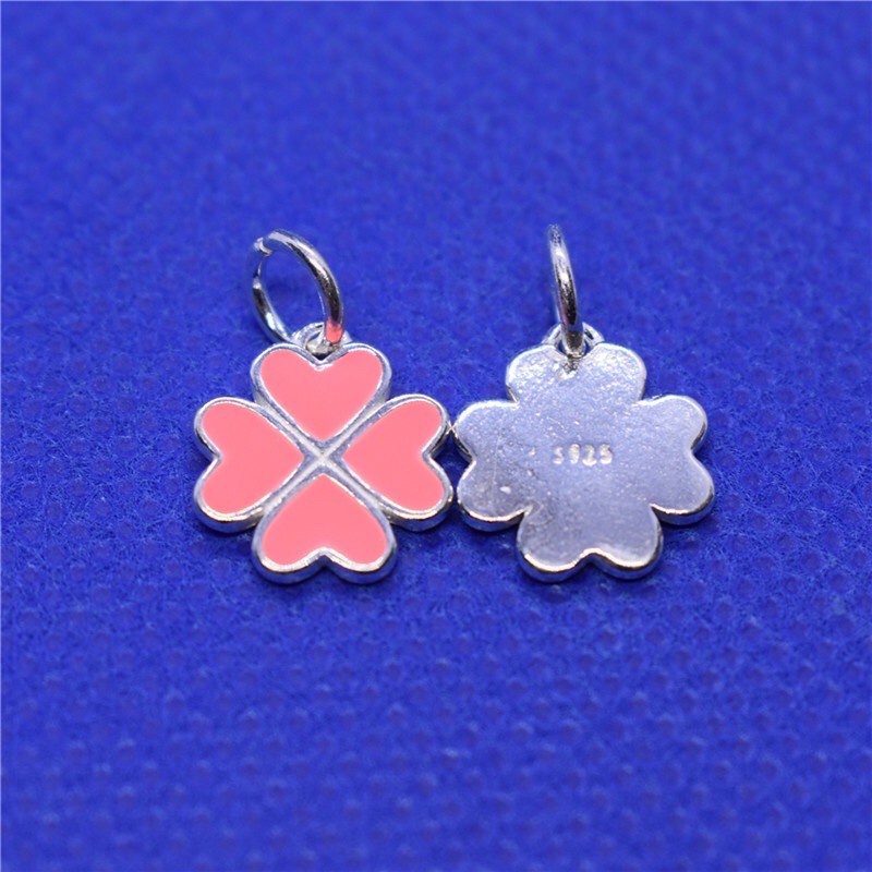 [GIÁ BUÔN] Charm cỏ 4 lá BẠC cực xinh - Hàng bạc loại 1 siêu đẹp PH953