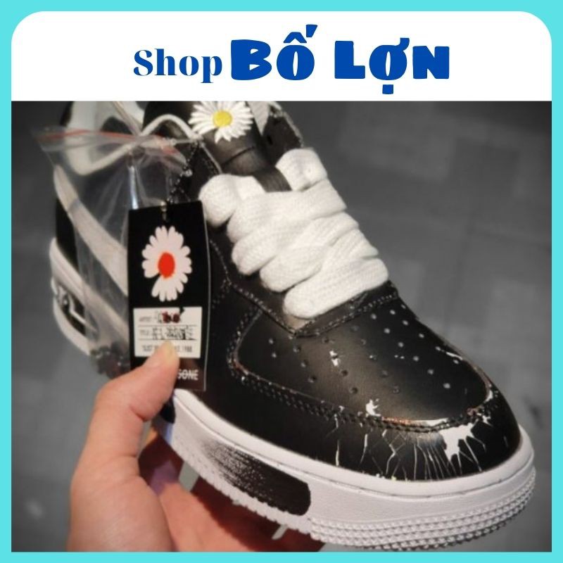 Giày Sneaker Đen Tróc Sơn Cao Cấp Full Size Nam Nữ Full Box Full Bill