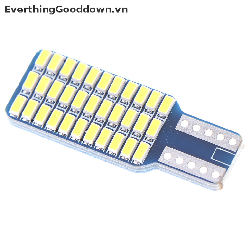 Everthinggooddown Bóng Đèn LED T10 3014 W5W 33 SMD Ánh Sáng Trắng Dành Cho Ô Tô