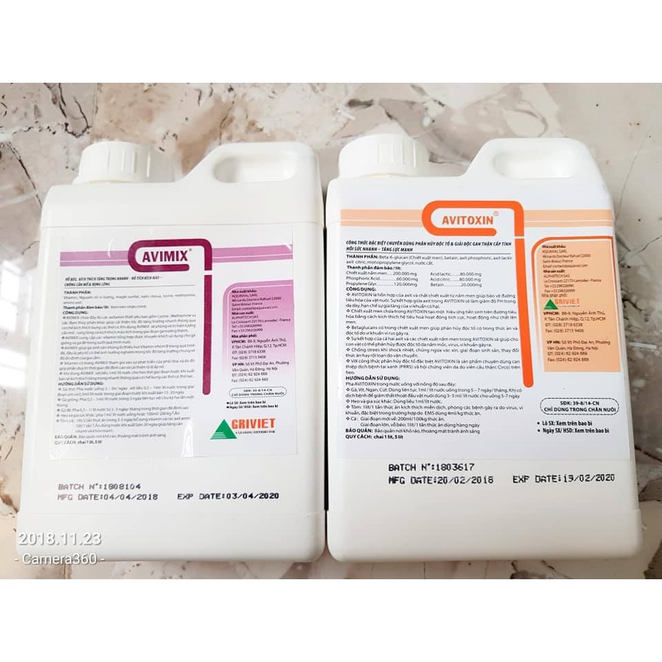 AVIMIX - THUỐC BỔ CHO GÀ TƠ VÀ GÀ CON - XUẤT XỨ PHÁP - BÌNH 1 LÍT