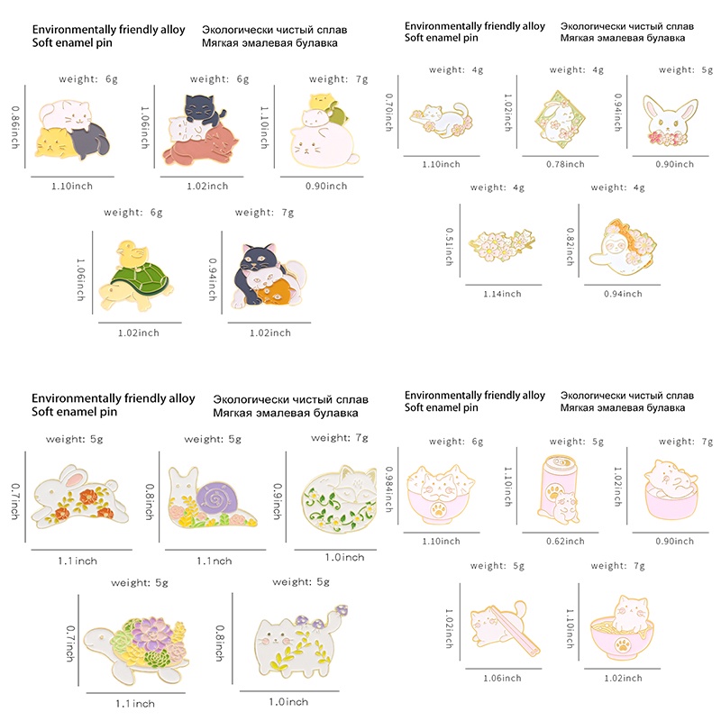 Trâm Cài Áo Hình Động Vật Dễ Thương