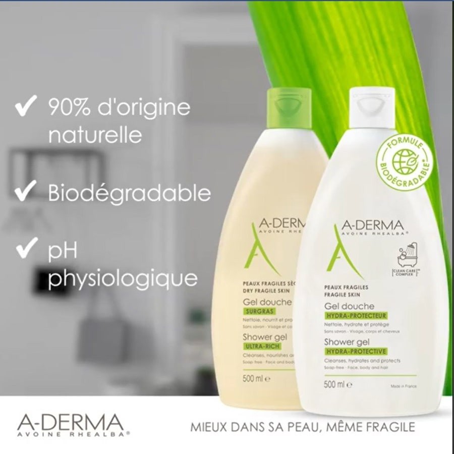 Sữa tắm Aderma Gel Douche Surgas / Hydra Protecteur