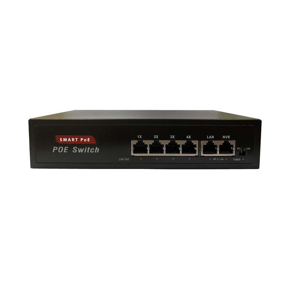 Switch Smart 4 Port POE + 2 Uplink 10/100Mbps SW4K Cấp Nguồn Qua Mạng