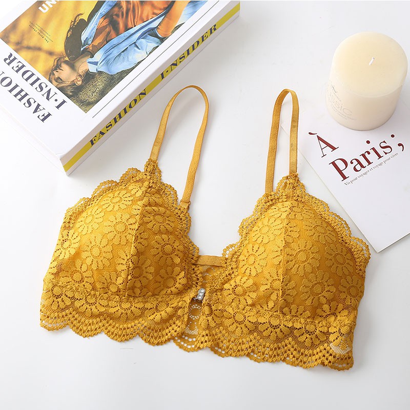 Áo Ngực Hình Tam Giác Không Gọng Cài Trước Quyến Rũ