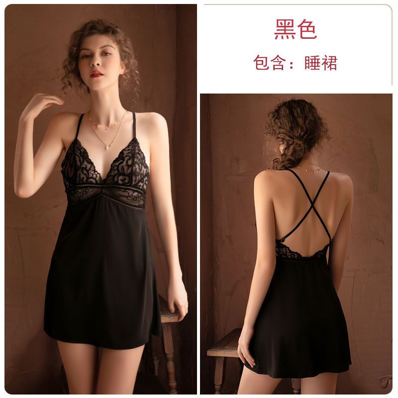 Váy ngủ sexy lụa cao cấp Đầm mặc nhà gợi cảm quyến rũ NA780