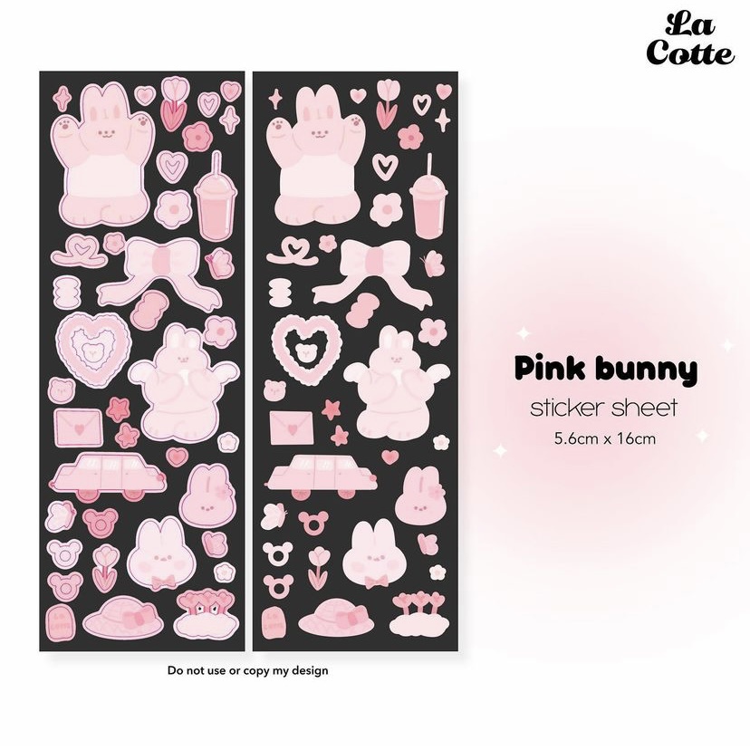 Hình dán sticker thiết kế Lacotte Buratta &amp; Bunny