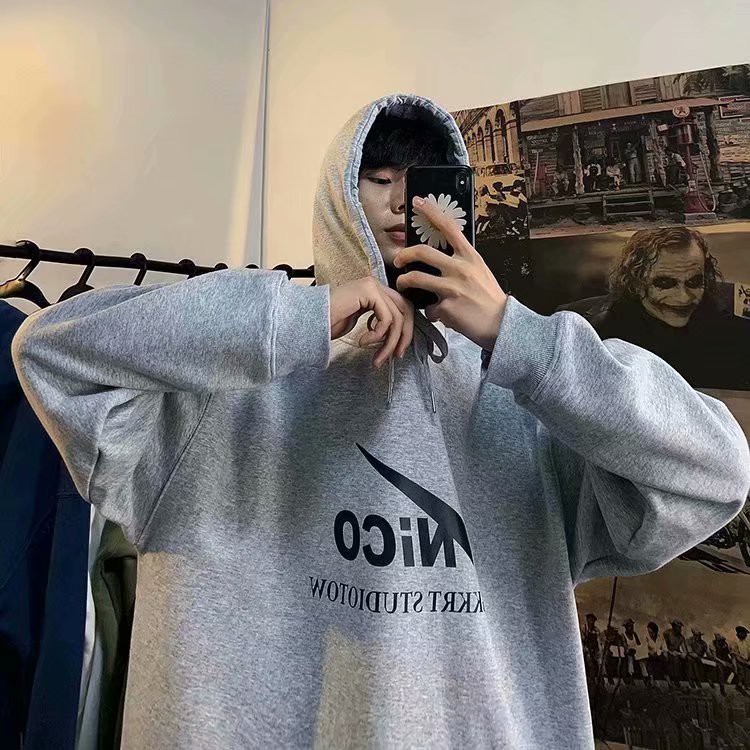 Áo Hoodie Dài Tay In Chữ Phong Cách Hàn Quốc Trẻ Trung Dành Cho Nam / Size M-5Xl | BigBuy360 - bigbuy360.vn