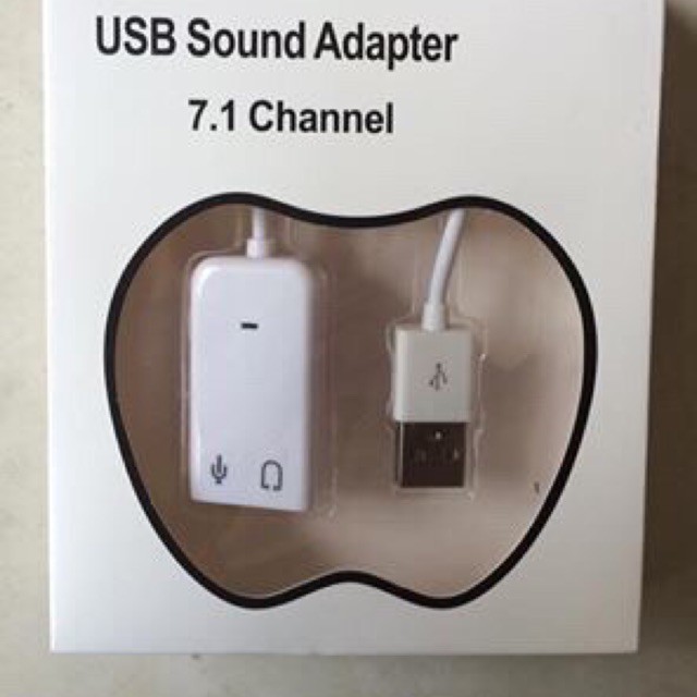 Usb Sound Có Dây 7.1 (Cáp Chuyển Đổi Từ USB ra âm thanh cổng 3.5- Full Box- Bảo Hành 1 Tháng - 1 Đổi 1