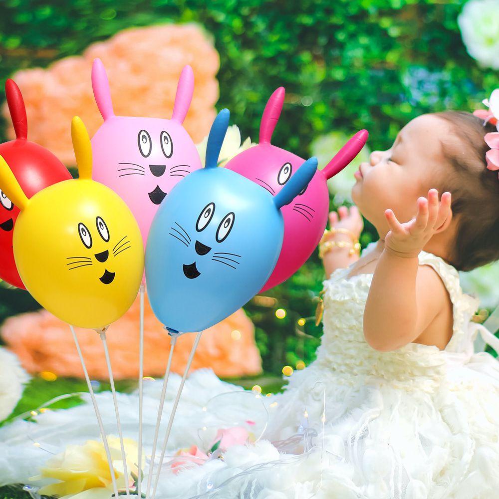 LONTIME Bộ 10 Cặp Bơm Hơi Hình Thỏ Phục Sinh Trang Trí Vườn