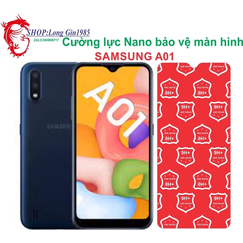 Samsung A01 Cường lực Nano chống va đập chống trầy xước