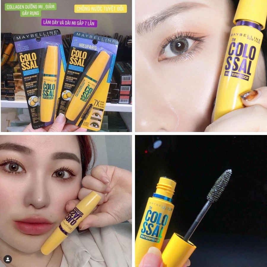 Mascara Maybeline vàng 7X- Dày Mi - Không lem không nhòe (Chính hãng - USA 100%)