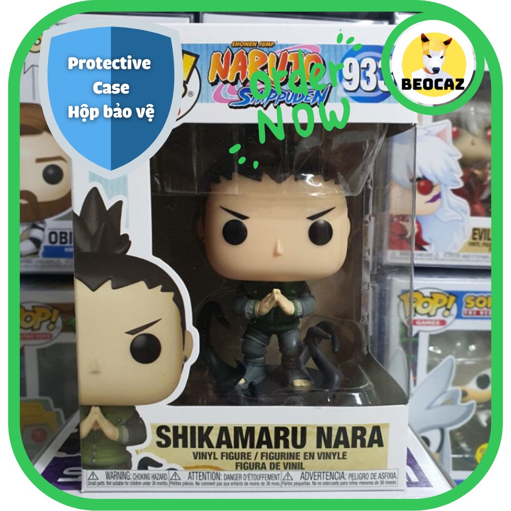 [Ship Hỏa Tốc][Full Box] [Tặng Hộp Bảo Vệ] Mô hình Funko Shikamaru No.933- Đồ chơi Naruto bền màu, nhựa an toàn