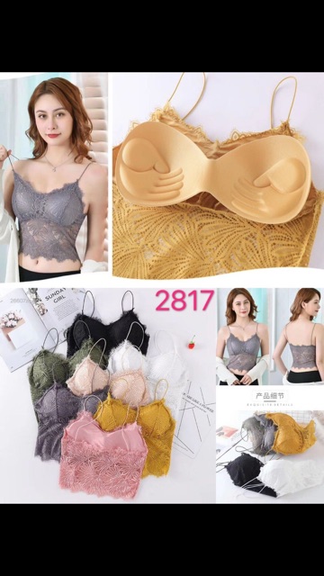 ÁO Bra ren hoa lá cực đẹp 2817