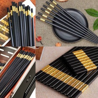 BỘ 10 ĐÔI ĐŨA HỢP KIM MẠ VÀNG HÀN QUỐC CAO CẤP cực kỳ tinh tế và sang trọng