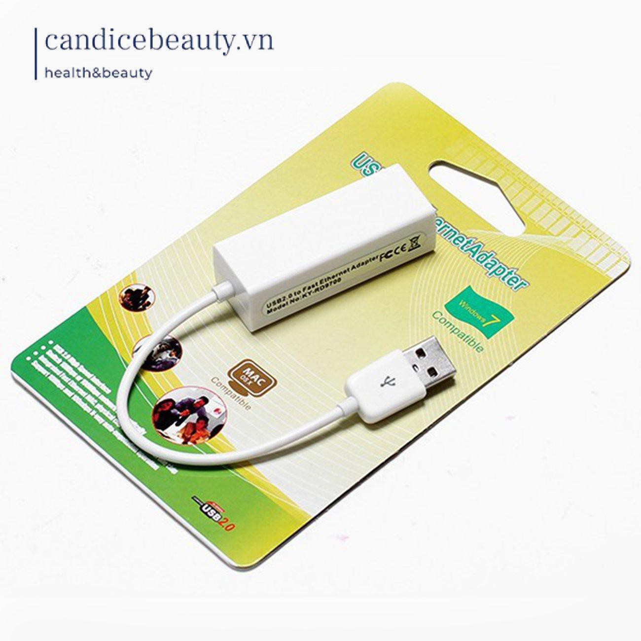 Usb 2.0 Ethernet Sang Rj45 Tốc Độ 10 / 100mbps | BigBuy360 - bigbuy360.vn