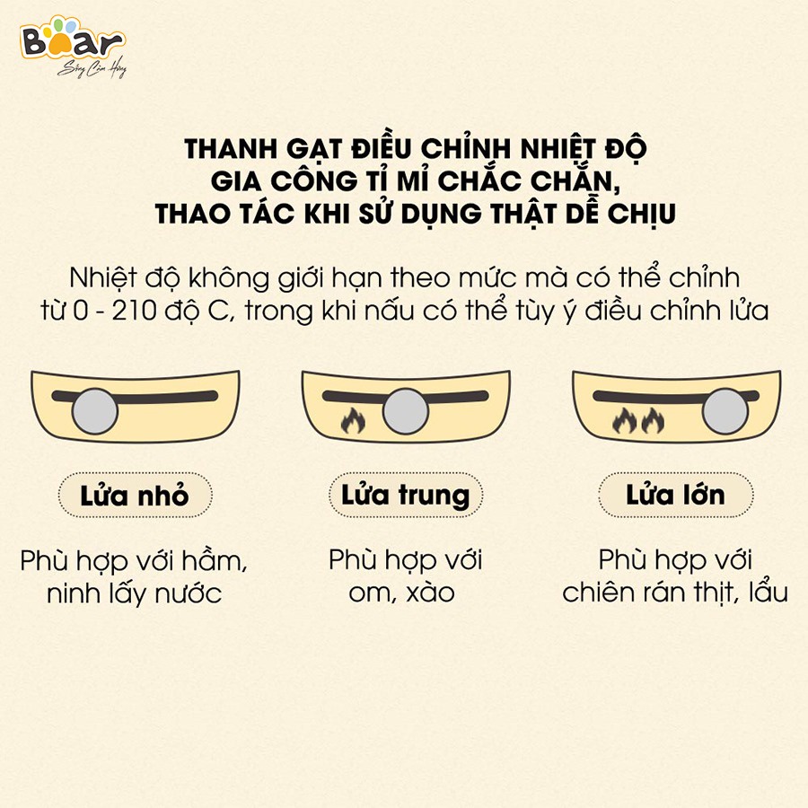 Nồi lẩu uyên ương Bear - Siêu to khổng lồ