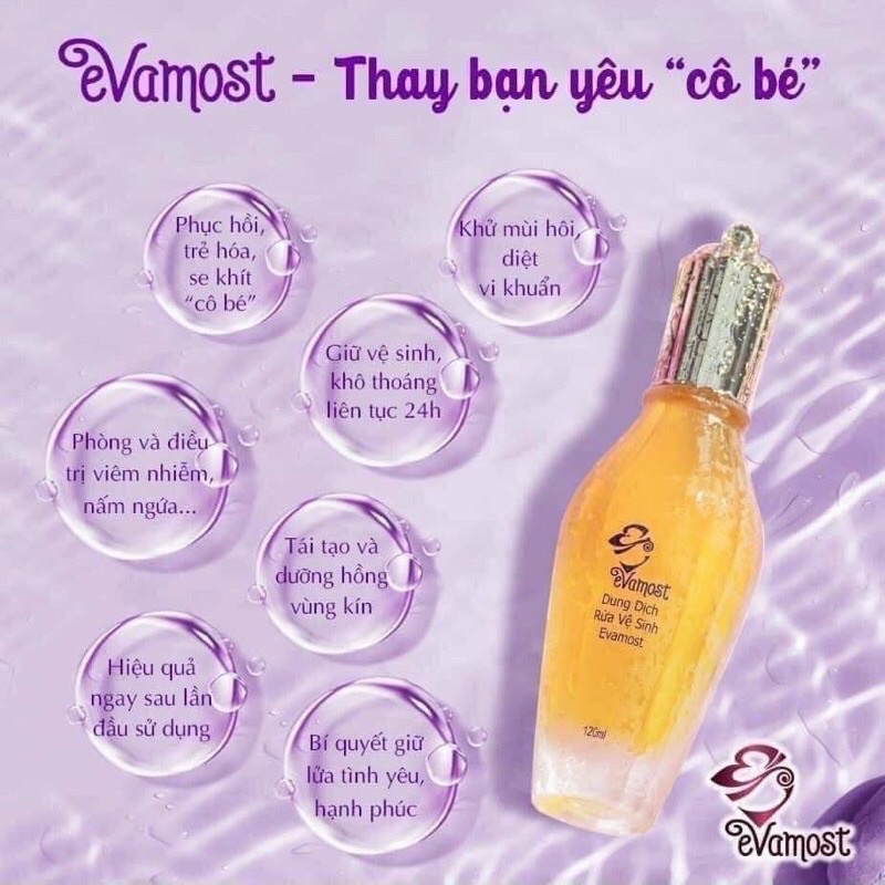 Dung Dịch Vệ Sinh Phụ Nữ Evamost Cleaning essence 120ml