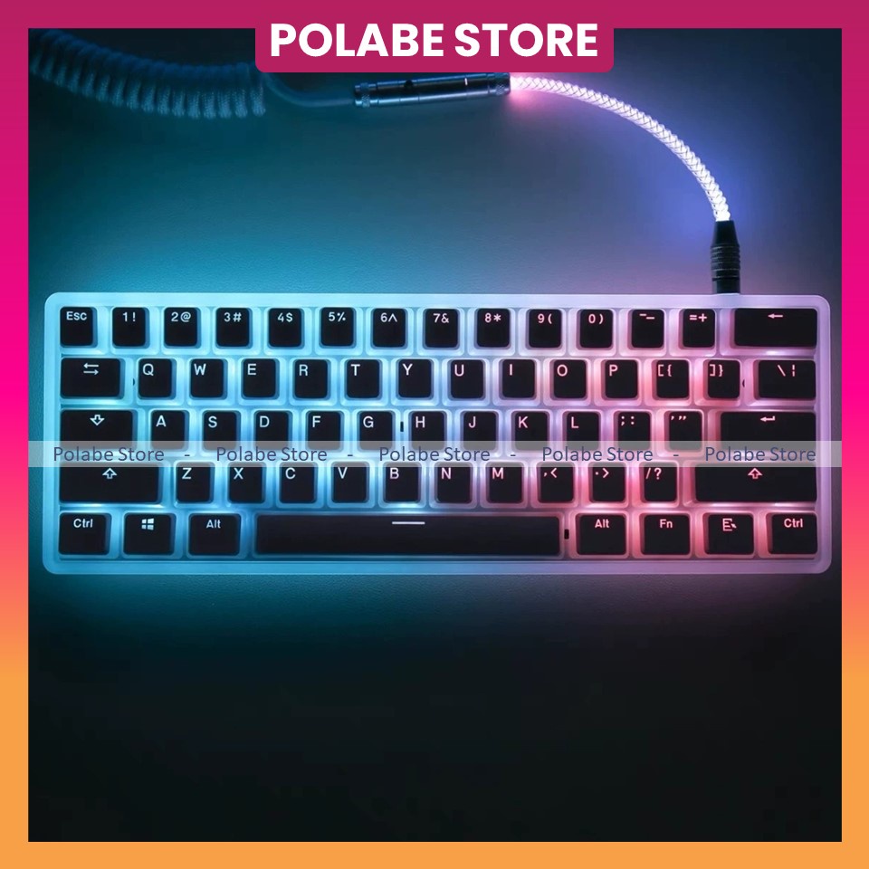 Nút bấm Keycap OEM PUDDING OEM Profile chất liệu PBT 2-Shot sử dụng trên nhiều layout bàn phím cơ - Polabe Store