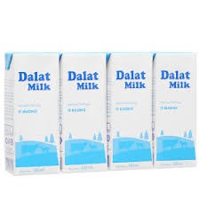 Thùng sữa Đà Lạt milk 48 hộp/180ml ( có đường, ít đường, không đường)