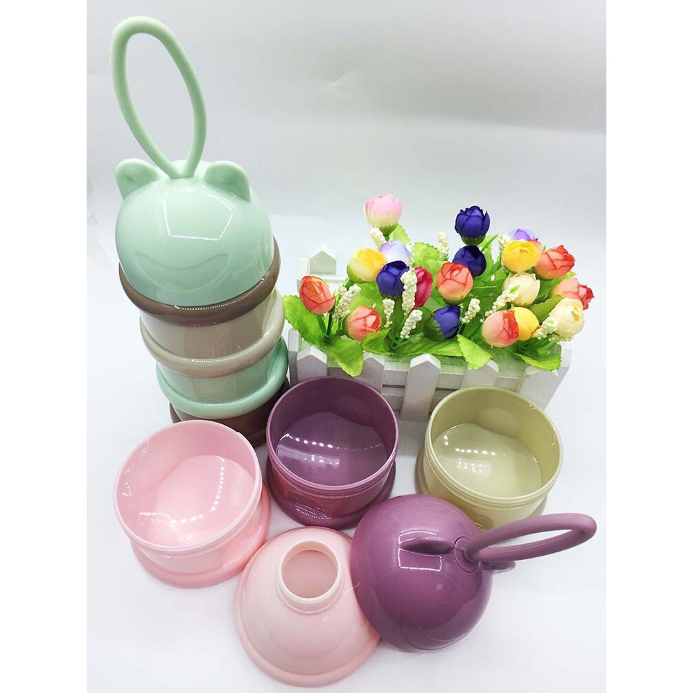 Hộp chia sữa 3 tầng có quai cầm DD164