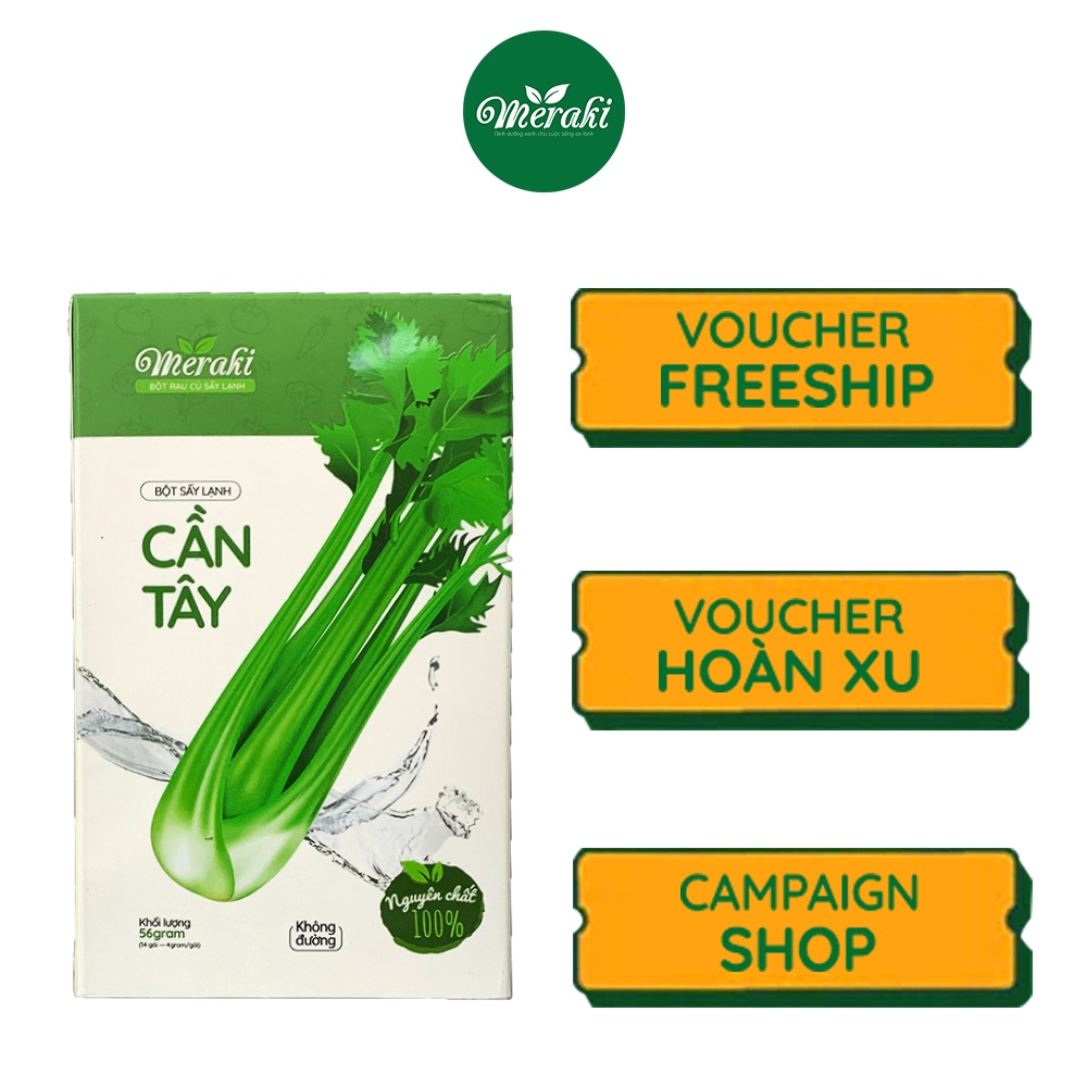 Bột Cần Tây Sấy Lạnh MERAKI Nguyên Chất hộp 56g