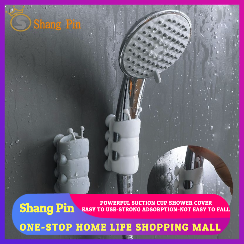 Giá đỡ vòi sen gắn tường có giác hút cố định chống sốc cho nhà tắm