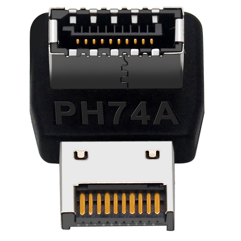 Đầu chuyển đổi USB 3.1 Type-E giao diện 90 độ góc cong phía trước Type-C cho bảng mạch máy tính (PH74A)