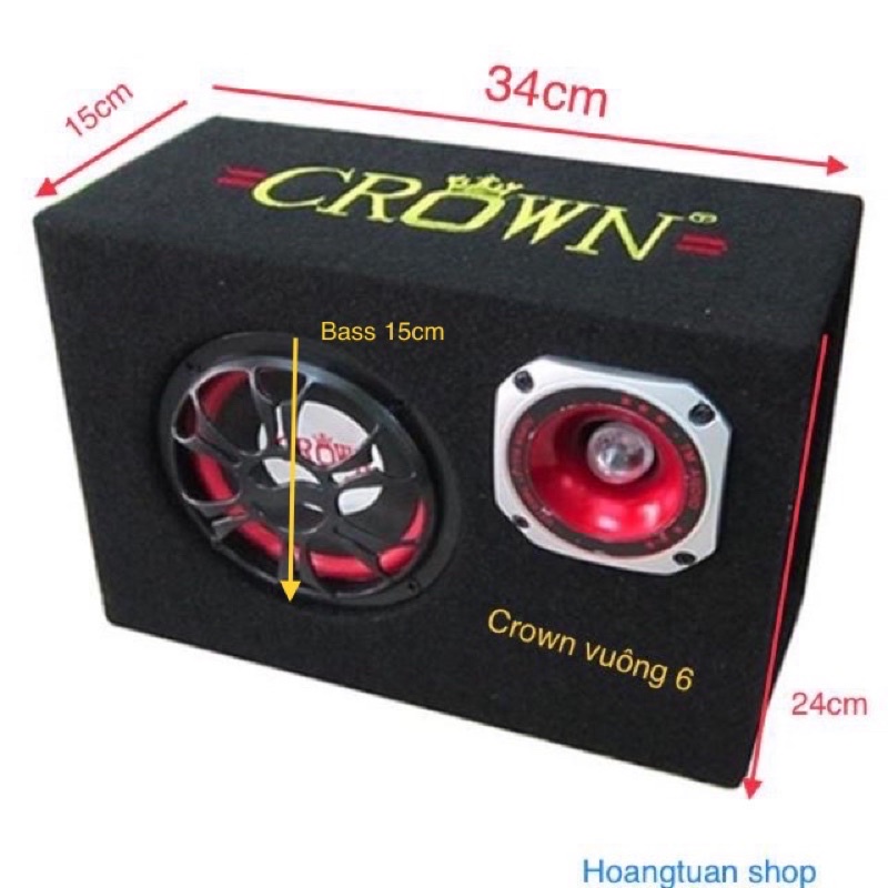 Loa crown 6 đế tròn bluetooth.