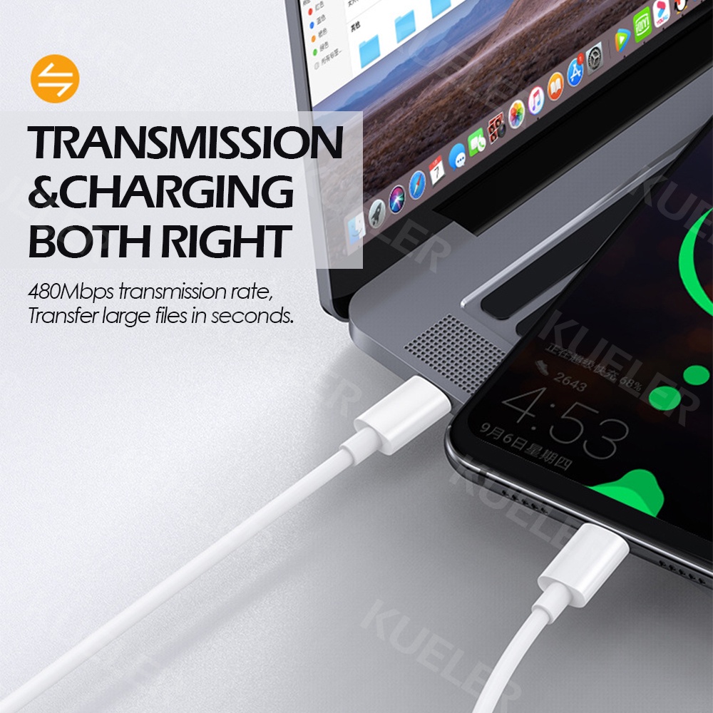 Dây sạc nhanh IPQC3.0 IP2m đầu TypeC