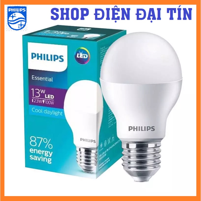 Bóng đèn PHILIPS Essential LED Bulb E27 A60 -  - Tiết kiệm điện, chất lượng sáng cao