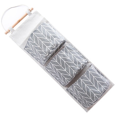 Túi đựng đồ đa năng - Túi vải 3 tầng decor trang trí nhà cửa Boho Thế Hệ Mới No.101254