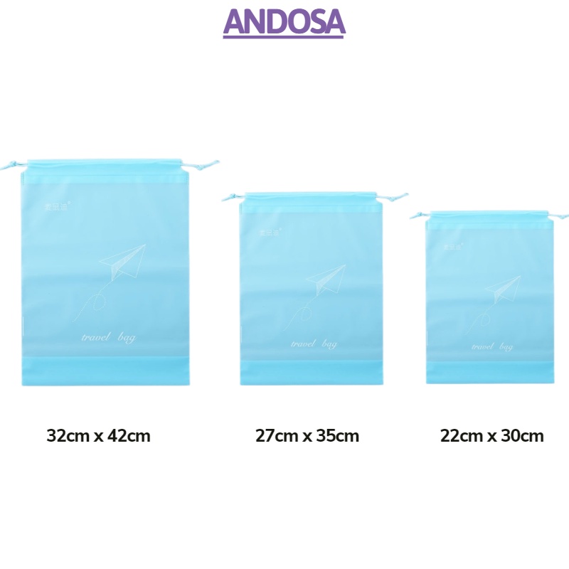 Túi dây rút đựng giày dép đồ mỹ phẩm quần áo chống nước du lịch ANDOSA TCN12