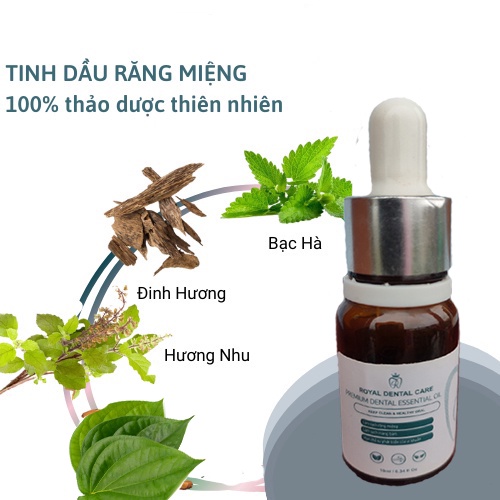 Tinh dầu răng miệng Dental Care hết hôi miệng nhiệt miệng sâu răng chảy máu chân răng 10ml