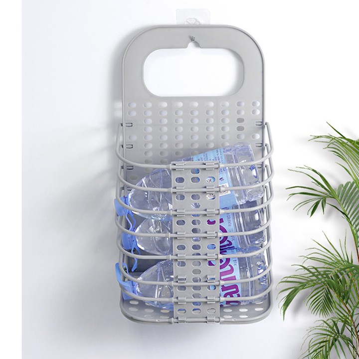 Giỏ đựng quần áo bằng nhựa thông minh gấp gọn treo tường FASOLA