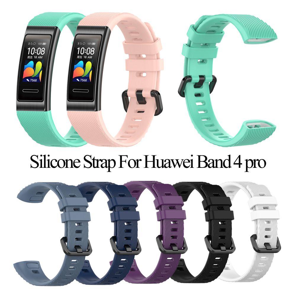 BTLIMER Dây Đeo Silicone Có Khóa Cho Đồng Hồ Thông Minh Huawei Band 4 3 pro