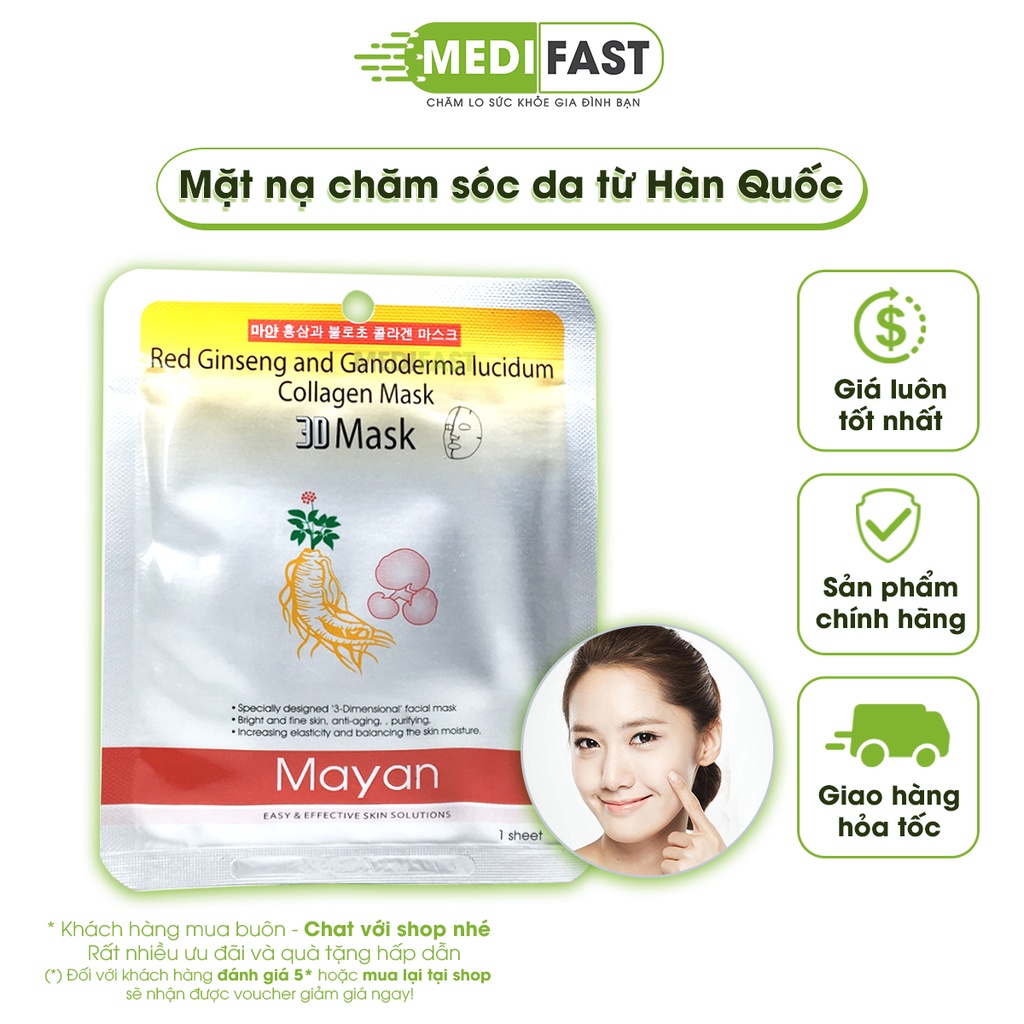 Mặt nạ 3D Mayan - Giúp bảo vệ làn da, dưỡng da, tăng tính đàn hồi, ngăn ngừa lão hóa