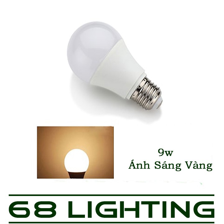 Bóng Đèn LED trang trí Tròn 9W Cao Cấp 68Lighting LP0181 (Sáng Trắng/Sáng Vàng)