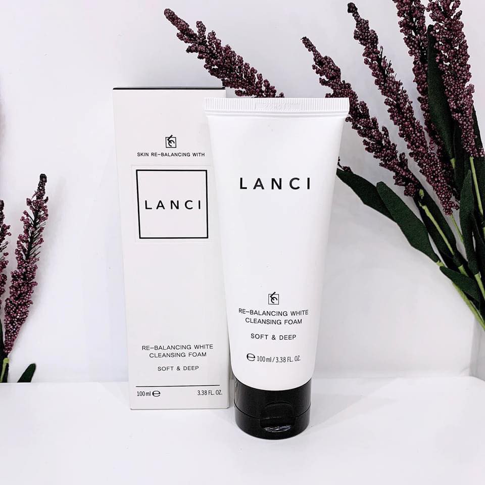 Sữa Rửa Mặt Lanci Re-Balancing White Cleansing Foam 100ml