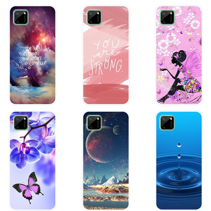 TPU Silicone Back Cover Realme C11 Soft Painted Cover Realme C11 C 11 Case