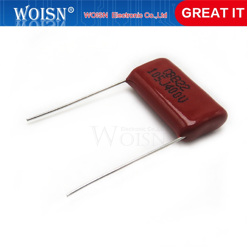 Set 10 tụ điện 400V105 1UF CBB Passo 20mm 400V105J 105 105J 1000NF CBB