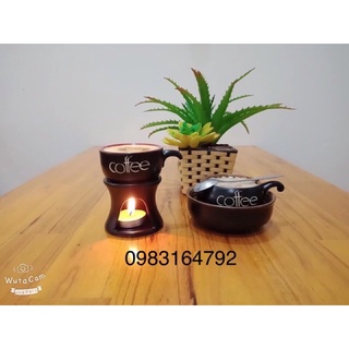 Combo 10 bộ cốc cafe trứng gốm sứ Bát Tràng