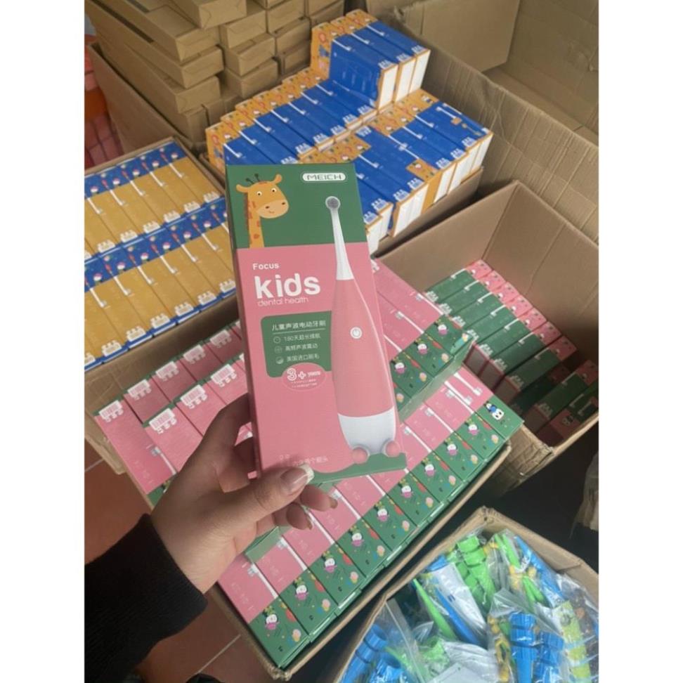 Đồ dùng cho bé - bàn chải đánh răng tự động dùng pin an toàn vệ sinh cho bé (có kèm pin)