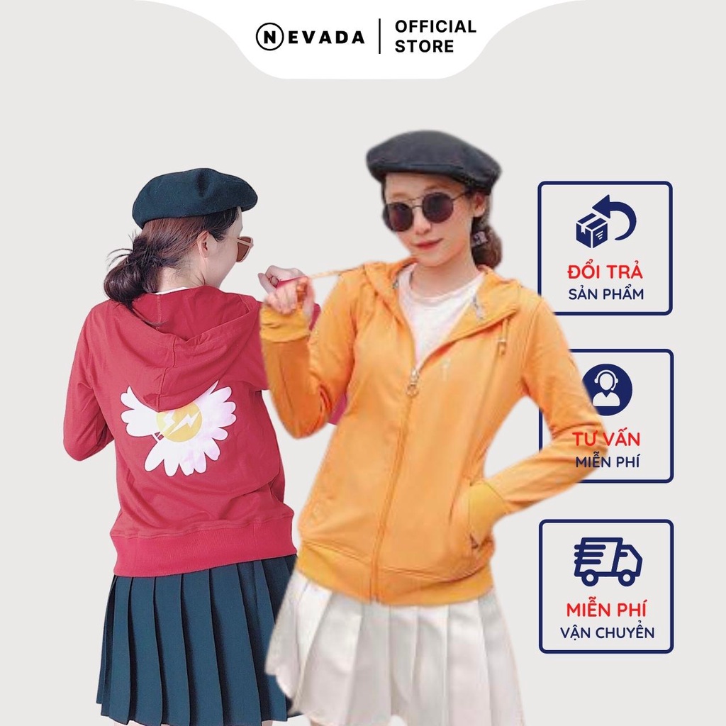 (Có ảnh thật) Áo Khoác Chống Nắng nữ, chống tia UV, hoạ tiết hoa hướng dương 100% cotton mát mịn by Nevada Shop