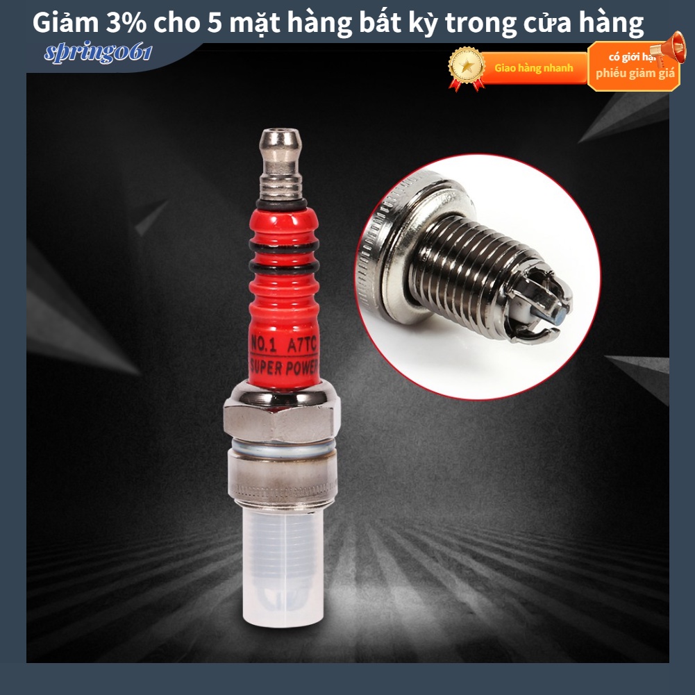 Hiệu suất cao 3 điện cực Bugi cho xe máy ATV Quads GY6 50cc 150cc