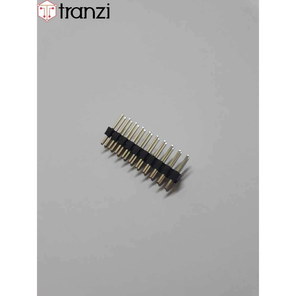 Giăm cắm 2.54mm đôi đực thẳng 2x10P 11.34mm đen – túi 20 cái