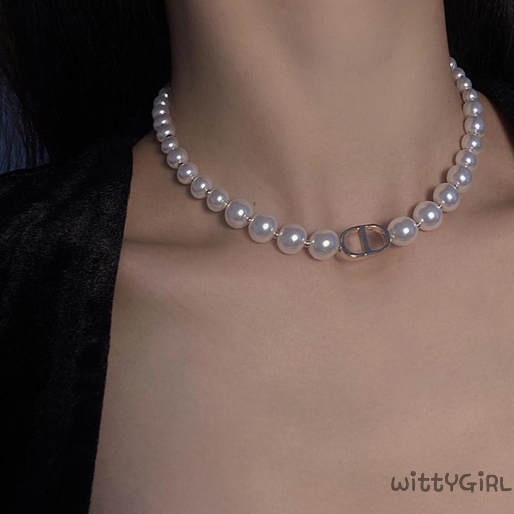 Vòng cổ xỏ hạt tròn thời trang dành cho nữ