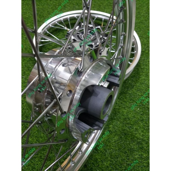 Bánh căm dành cho các dòng Honda Winner 150 đùm mạ crom kèm lòng đĩa trước cnc 3D lắp như zin không cần chế msp 0056