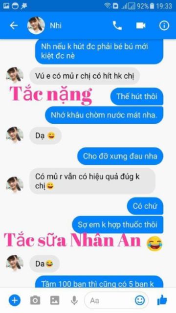 Xịt thông tia sữa - Điều trị tắc tia sữa