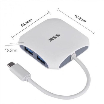 Hub 4 Port USB 3.0 SSK SHU 300