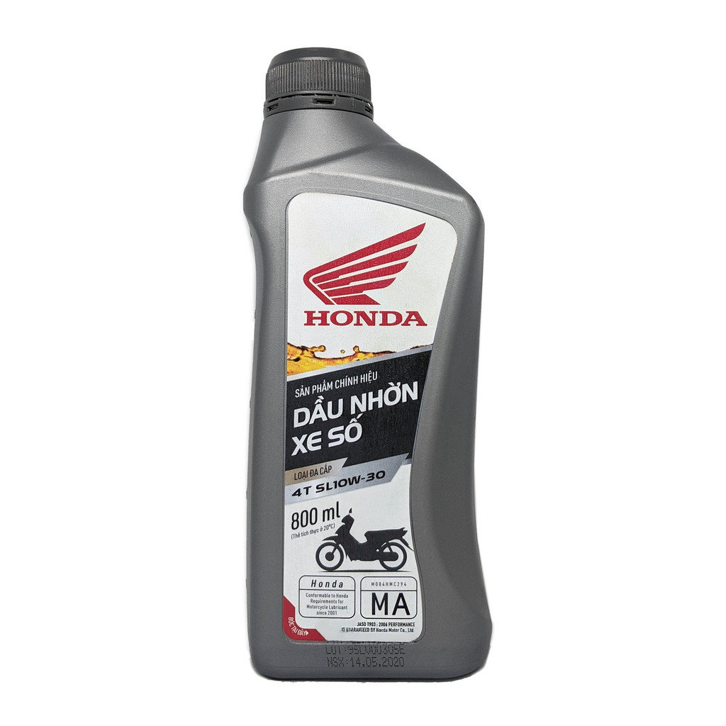 HONDA 0.8L DẦU NHỚT XE SỐ HONDA 10W30 800ML (0.8L)